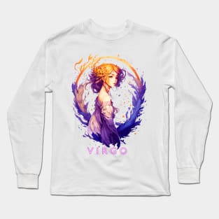 Zodiac sign Virgo T-shirt Long Sleeve T-Shirt